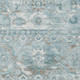 5' X 8' Teal Blue And Silver Cactus Washable Indoor Outdoor Area Rug