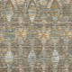 5' X 8' Brown And Khaki Floral Medallion Washable Indoor Outdoor Area Rug