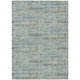 5' X 8' Teal Blue And Pewter Abstract Washable Indoor Outdoor Area Rug