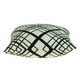 20" Black and White Cotton Throw Pillow