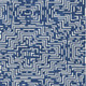 5' X 8' Navy Blue And Beige Geometric Washable Indoor Outdoor Area Rug
