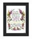 Charming Garden 4 Black Framed Print Wall Art