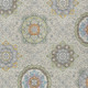 10' X 14' Beige And Brown Floral Medallion Washable Indoor Outdoor Area Rug