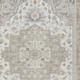 8' X 10' Beige And Copper Oriental Washable Indoor Outdoor Area Rug
