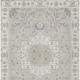 10' X 14' Ivory And Fern Green Oriental Washable Indoor Outdoor Area Rug