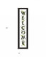Welcome Sign II 3 Black Framed Print Wall Art