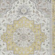8' X 10' Wheat And Taupe Oriental Washable Indoor Outdoor Area Rug