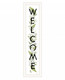 Welcome Sign II 4 White Framed Print Wall Art