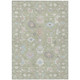 8' X 10' Green And Teal Blue Oriental Washable Indoor Outdoor Area Rug
