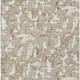 9' X 12' Beige And Gray Abstract Washable Indoor Outdoor Area Rug