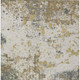 9' X 12' Linen And Ivory Abstract Washable Indoor Outdoor Area Rug
