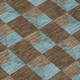 9' X 12' Chocolate And Silver Geometric Washable Indoor Outdoor Area Rug