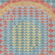 8' X 10' Teal Blue And Granite Gray Geometric Washable Indoor Outdoor Area Rug
