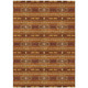 8' X 10' Red And Brown Tribal Washable Indoor Outdoor Area Rug