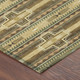 8' X 10' Gold And Red Tribal Washable Indoor Outdoor Area Rug