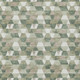 3' X 5' Green And Silver Geometric Washable Indoor Outdoor Area Rug
