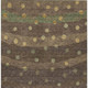 10' X 14' Chocolate And Navy Blue Striped Washable Indoor Outdoor Area Rug