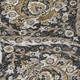 3' X 5' Black And Blue Floral Washable Indoor Outdoor Area Rug