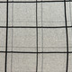 20" Gray Plaid Cotton Throw Pillow