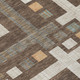 3' X 5' Chocolate And Graphite Geometric Washable Indoor Outdoor Area Rug