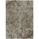 8' X 10' Brown And Graphite Abstract Washable Indoor Outdoor Area Rug