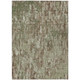 3' X 5' Olive Green And Graphite Abstract Washable Indoor Outdoor Area Rug