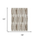 10' X 14' Beige And Blue Geometric Washable Indoor Outdoor Area Rug