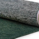 8' Green And White Abstract Washable Round Rug With UV Protection