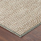 8' X 10' Beige And Brown Striped Washable Indoor Outdoor Area Rug