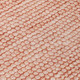 5' X 8' Orange And Salmon Striped Washable Indoor Outdoor Area Rug