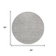 8' Taupe And Brown Round Striped Washable Indoor Outdoor Area Rug