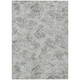 3' X 5' Taupe And Brown Floral Washable Indoor Outdoor Area Rug