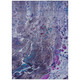 8' X 10' Plum And Purple Abstract Washable Indoor Outdoor Area Rug