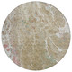 8' Khaki And Brown Round Abstract Washable Indoor Outdoor Area Rug