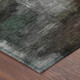 8' Taupe And Brown Round Abstract Washable Indoor Outdoor Area Rug