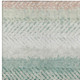 9' X 12' Turquoise And Teal Blue Striped Washable Indoor Outdoor Area Rug
