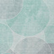 8' X 10' Aqua And Teal Blue Geometric Washable Indoor Outdoor Area Rug