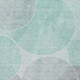 10' X 14' Aqua And Teal Blue Geometric Washable Indoor Outdoor Area Rug