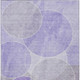 3' X 5' Lavender And Purple Geometric Washable Indoor Outdoor Area Rug
