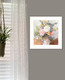 Table Bouquet 2 White Framed Print Wall Art