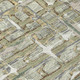 5' X 8' Green And Khaki Geometric Washable Indoor Outdoor Area Rug