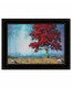 Red Tree 1 Black Framed Print Wall Art