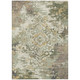 3' X 5' Sage And Green Medallion Washable Indoor Outdoor Area Rug