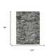 8' X 10' Black And Gray Abstract Washable Indoor Outdoor Area Rug