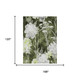 10' X 14' Olive Green And Green Floral Washable Indoor Outdoor Area Rug
