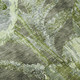 8' Green And Silver Round Floral Washable Indoor Outdoor Area Rug