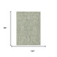 8' X 10' Green And Beige Oriental Washable Indoor Outdoor Area Rug