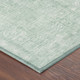 3' X 5' Aqua And Teal Blue Oriental Washable Indoor Outdoor Area Rug