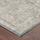 8' Beige And Brown Round Oriental Washable Indoor Outdoor Area Rug
