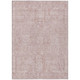 3' X 5' Pink And Tan Oriental Washable Indoor Outdoor Area Rug